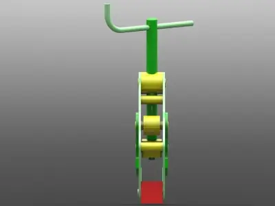 Clamp plastic toy Free 3D model