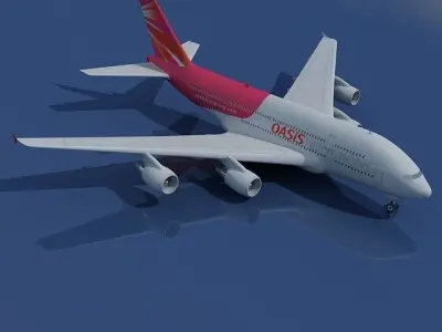Hong Kong Airlines Airbus  3D model