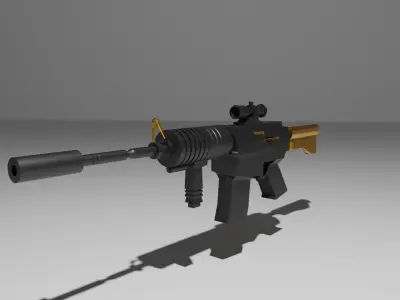 Machine Gun 3D model 15