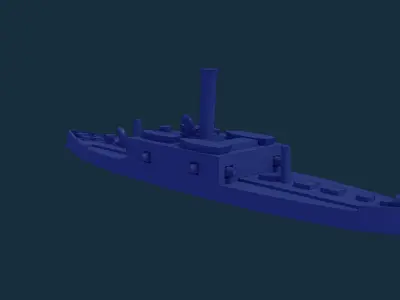 Brazilian Armored Corvette Marriz e Barros 3D print model