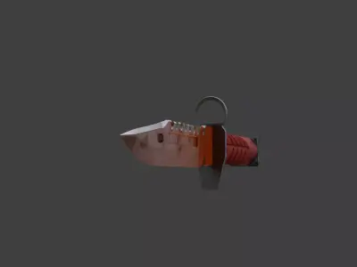 Knife m9 from cs go Low-poly 3D model