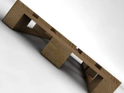 Euro palette 3D model