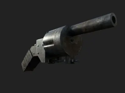 Old Gun Free low-poly 3D model