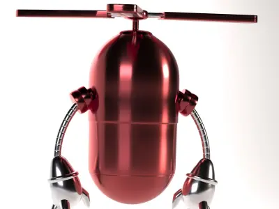 Robot helicopter 3D model