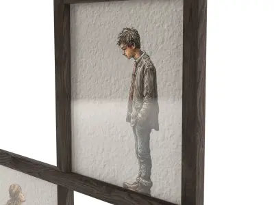 Illustrated wall art frame - Part 1 3D model