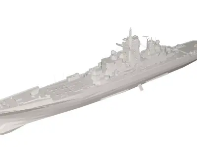 Military Ship 3D model 4
