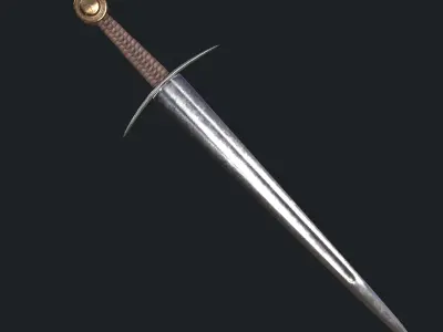 Sword asset Low-poly 3D model purchase