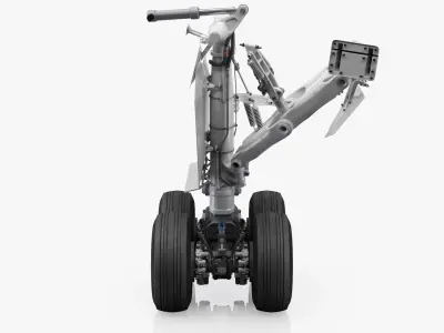 Rear Landing Gear for Boeing 787 3D model