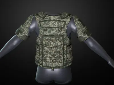 IOTV Gen vest Low-poly 3D model