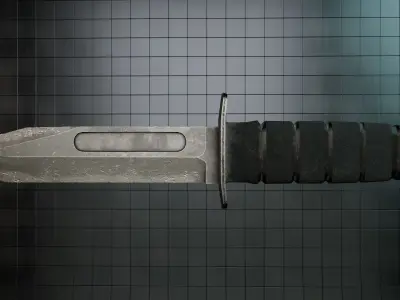 Knife LowPoly  Low-poly 3D model