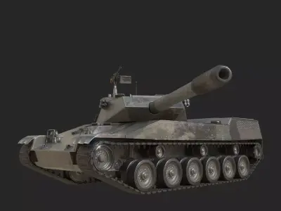 3 coatings of Thai Army Cadillac Stingray Light Tank Low-poly 3D model