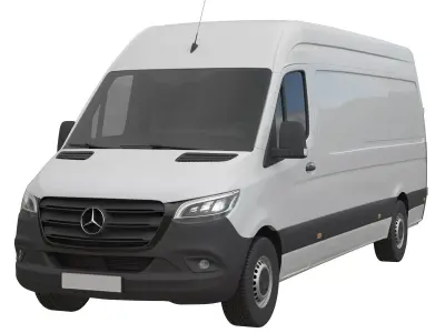 Mercedes-Benz Sprinter Detailed interior Long High Roof 2023 3D model