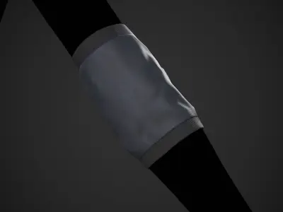 Blue Knee and Elbow Pads Low-poly 3D model