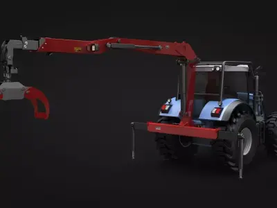 Forestry Tractor 3D model