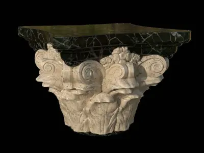 corinthian column ver4 3D model
