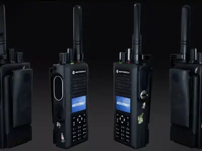 Motorola MOTOTRBO DP4800e Low-poly 3D model