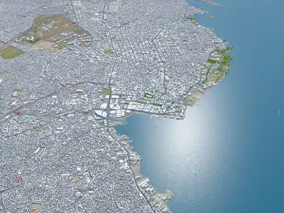 Maracaibo Zulia Venezuela 30km Low-poly 3D model