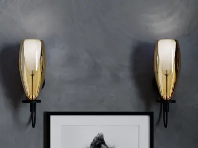 Flute Wall lamp 3D model