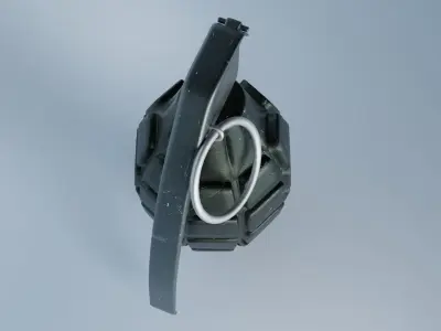 Realistic grenade model Low-poly 3D model