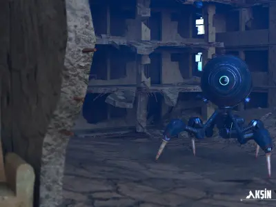 ay robot  Low-poly 3D model