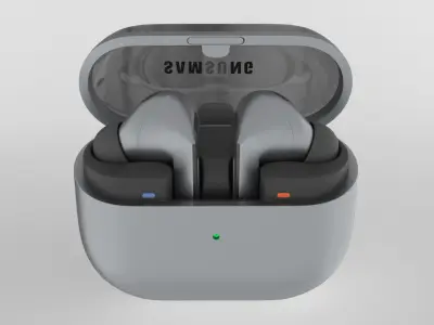 Galaxy Buds 3 pro silver 3D model