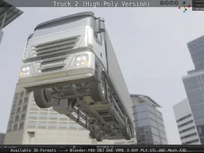 Truck 2 High-Poly Version 3D model