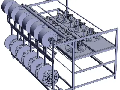 Automatic Plastic Machine  3D model
