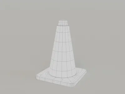 fire equipment set Low-poly 3D model