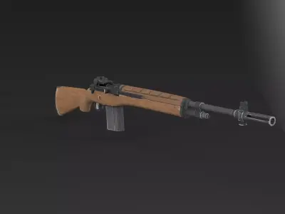 M14 gun 3D model