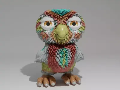 Stylized Bird 3D model