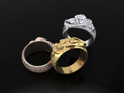 Love ring 3D print model purchase