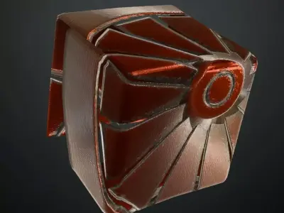Industrial Turbine Fan Metal PBR Seamless Texture