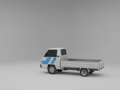 Hyundai Porter Low-poly 3D model