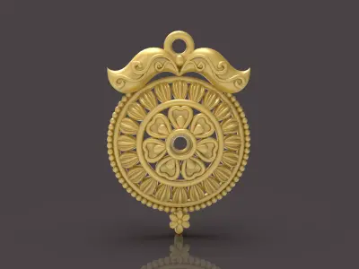 Designer Matt Pendant - 0099 3D print model purchase
