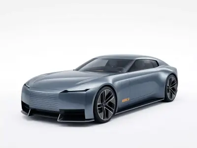 Jaguar Type 00 Concept Low-poly 3D model