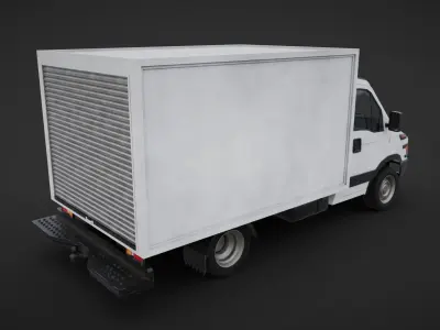 truck delivery Low-poly 3D model