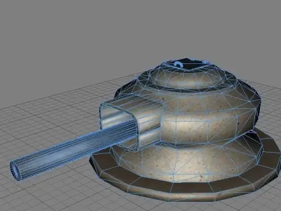 turret stone circle Free low-poly 3D model