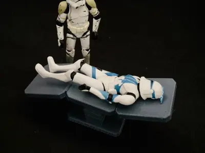 Custom Sci Fi Medical Bed 3D print model
