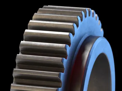 15 Gears Set 3D model
