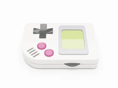 Game Boy Pocket 3D model