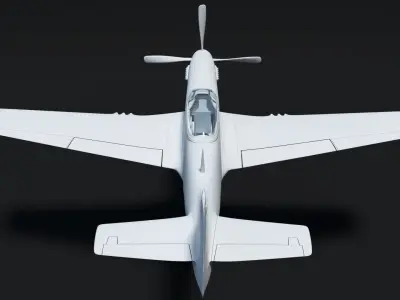 Mustang P51 Aircraft 3D model