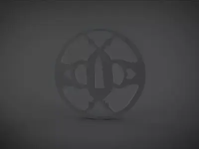 tsuba circular logo Free 3D print model