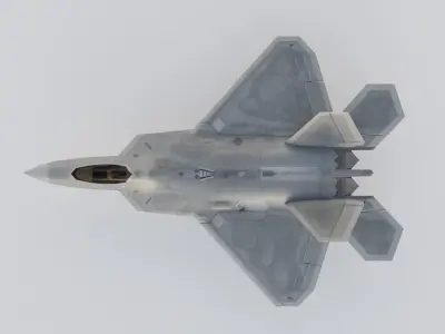F-22 RAPTOR FIGHTER JET Low-poly 3D model