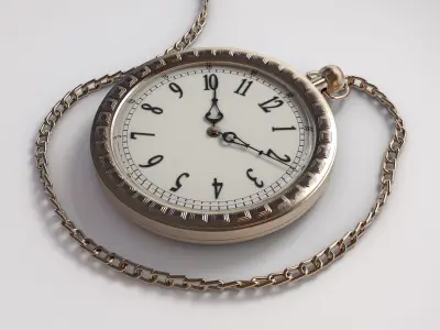 Antique Pocket Watch 3D model