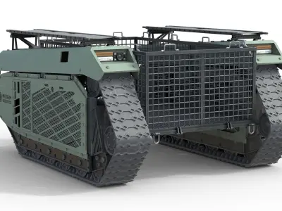 Themis Robotic Cargo Low-poly 3D model