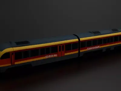 Stadler GTW Regional Train 3D print model