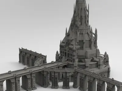 Arch Magician Tower Palace 2 3D model