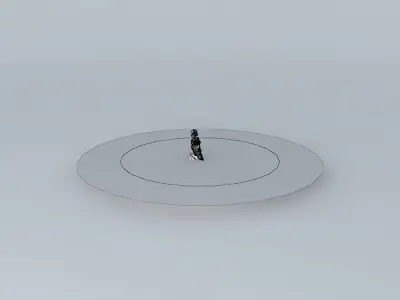 MERMAID person in pond 3D model