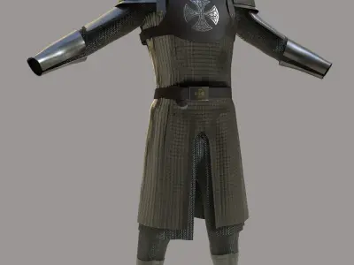 Colection armors and helmets Low-poly 3D model