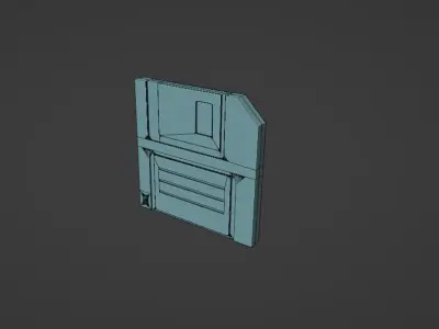 3D save icon Free low-poly 3D model